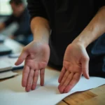 Trabajadores colaborando en un entorno tecnológico con servidores y pantallas, iluminación natural y atmósfera cálida,...