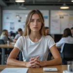 La IA transforma el perfil del hacker: cómo se redefine la ciberseguridad Susana Sierra, una hacker de 15 años, teclea en un laptop en un espacio de coworking moderno, rodeada de código de...