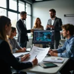 Profesionales en formación de ciberseguridad revisan checklist de 6 medidas preventivas y 7 acciones frente a simulación...